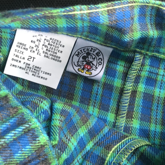 Baby Mickey &Co plaid skorts sz 2t ,lot of 2 - Picture 5 of 8